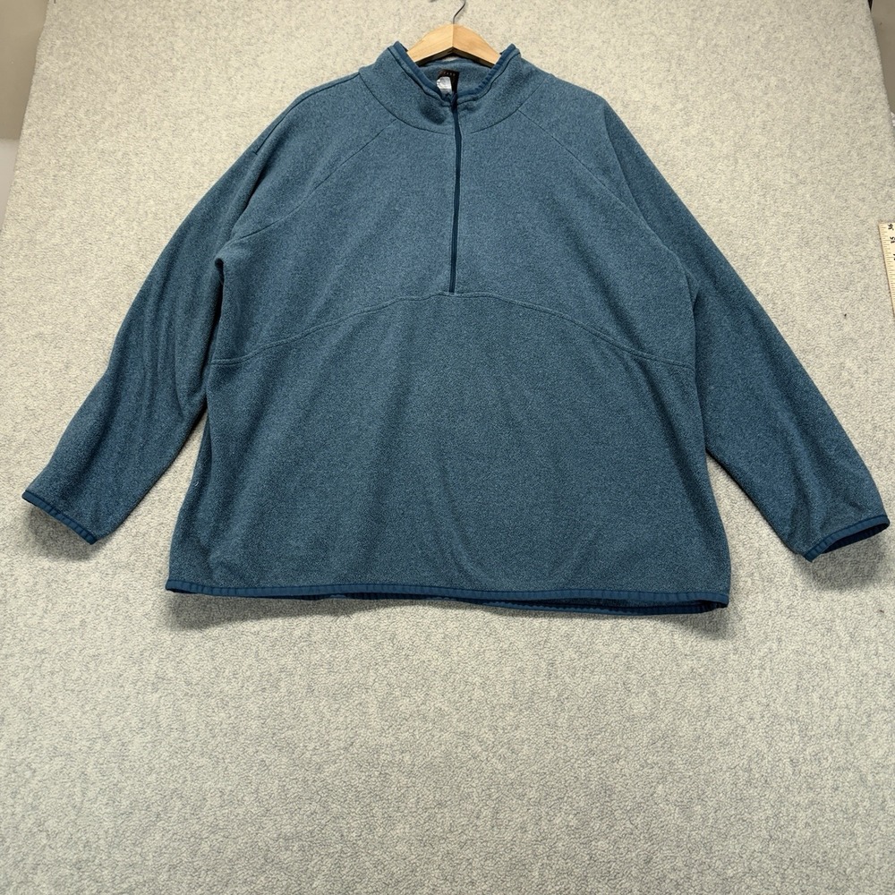 REI Co-op Womens Fleece 1/4 Zip Pullover Blue Long Sleeve Jacket 3X